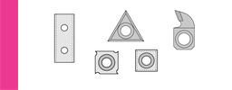 Plaquettes droites et éléments standards