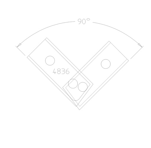 PLAQUETTE MECHE COUPE ONGLET 45° 