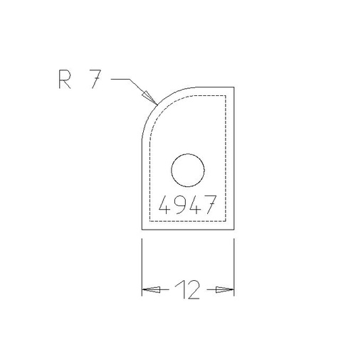 PLAQ P/B GORGE R7 avec CARRE DESSOUS 
