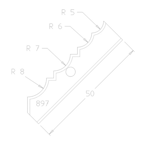 PLAQ CARB.1/4 ROND 5,6,7,8 TRAVAIL DESSOUS