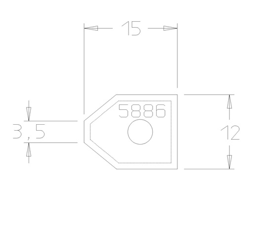 PLAQ CHANFREIN ELEGIE 