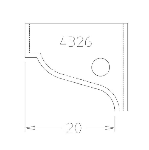 PLAQUETTE MOUL.LOUIS PHILIPPE 20 DESSUS 