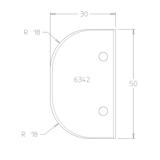 PLAQ.DOUBLE CONGE R18 