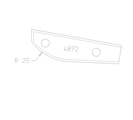PLAQ PB TONNEAU R25 DESSUS 