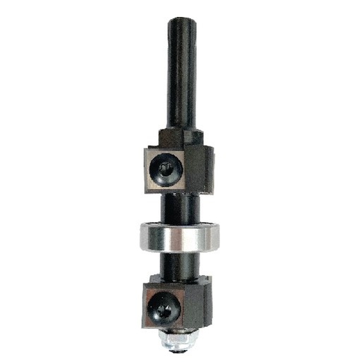 Mèche à affleurer   à plaquettes HW  Ø 22  LC. 30  LU. 12 - 29  LT. 70  Q 8  Z 2  Rlmt. central   Neutre  Rot. Droite 