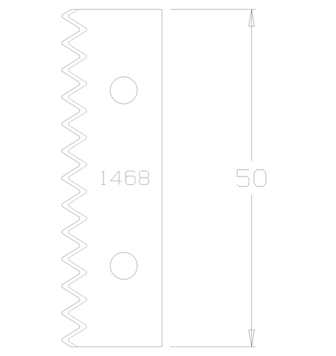 PLAQ. BOUVETAGE DENTS DE SCIE HT50 