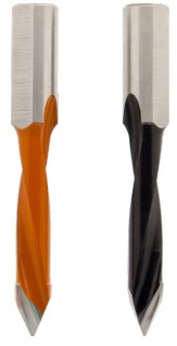 Mèche à percer HW brasé Débouchant Ø4 LU.27 LT.57.5 Q10 Méplat Z2 Rot.Gauche 