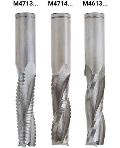 Mèche à défoncer HWM Finition Ø14 LC.52 LU.52 LT.100 Q14 Z3 Hél. Positive Rot.Droite