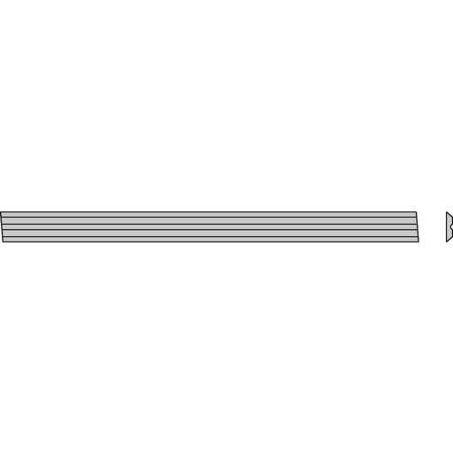 PLAQUETTE CARB. 75.5X5.5X1.1