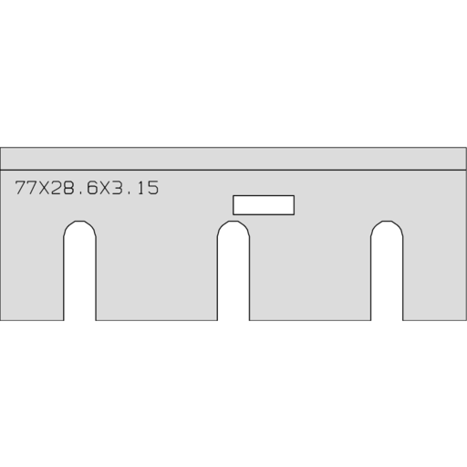 FER DE RABOT PORTATIF TC 077X28.6X3.15