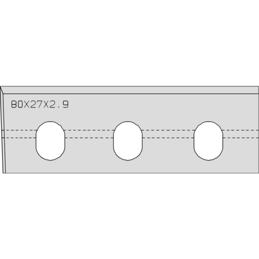 FER DE RABOT PORTATIF TC 80X27X2.9