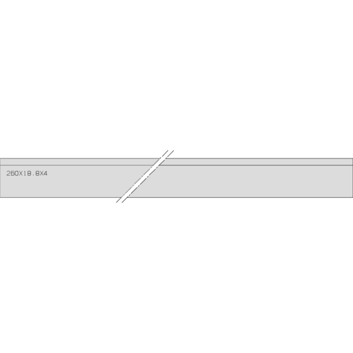 FER DE RABOT PORTATIF TC 260X18.8X4.0