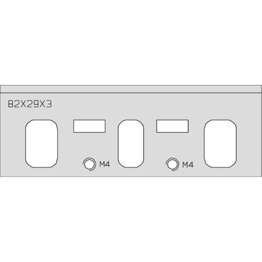 FER DE RABOT PORTATIF TC 082X29X3.0