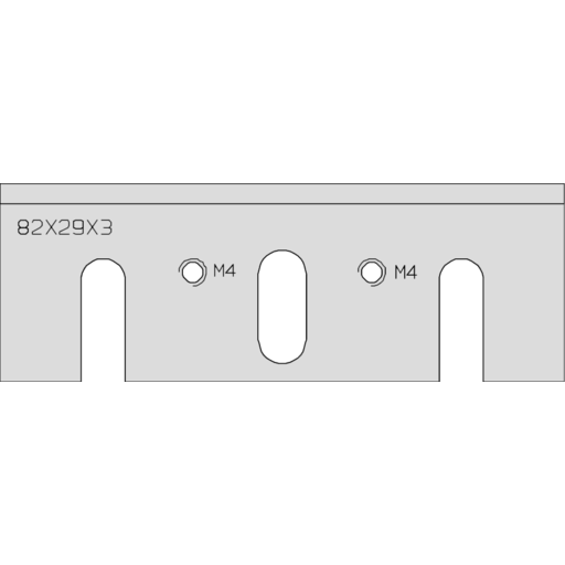 FER DE RABOT PORTATIF TC 82X29X3.0