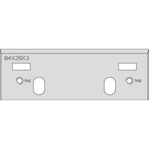 FER DE RABOT PORTATIF TC 84X29X3.0