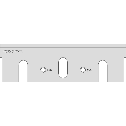 FER DE RABOT PORTATIF TC 92X29X3.0