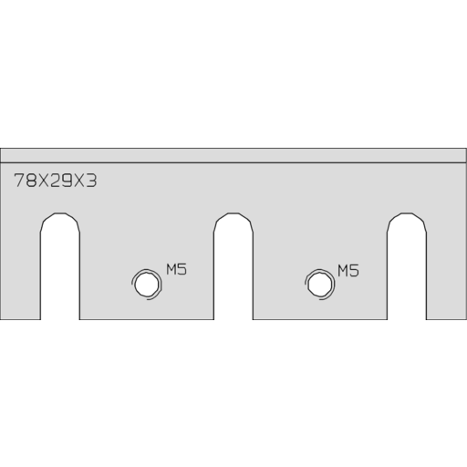 FER DE RABOT PORTATIF TC 78X29X3.0