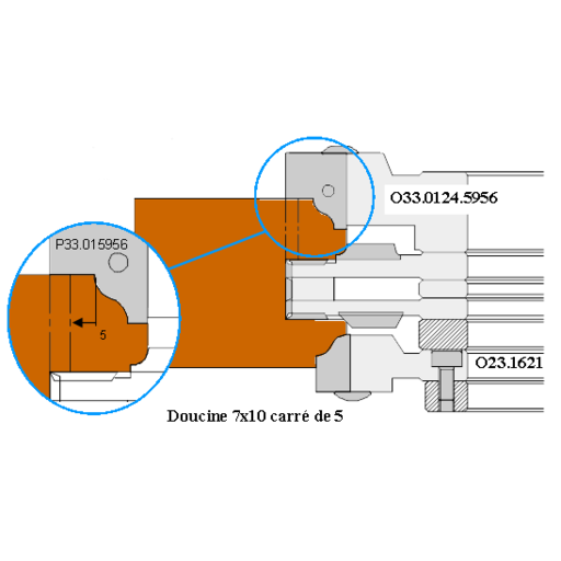 PO PARCLOSE DOUC.7 X 10 C5 BASE 130