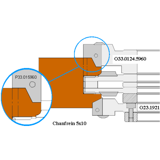 PO PARCLOSE CHANFREIN 5 X 10 BASE 130