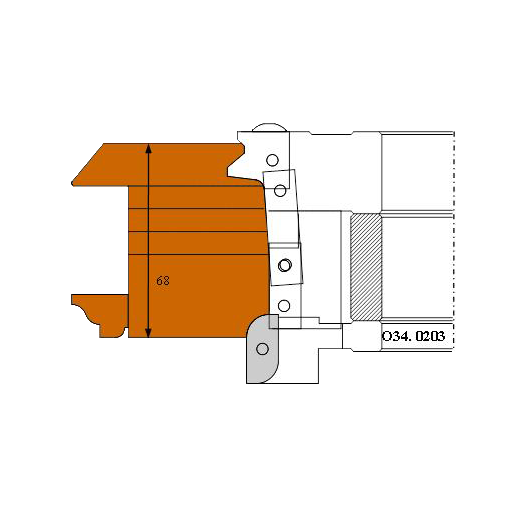 PO GORGE R.8 P/PAUMELLES D.146 Z.2 DSOU