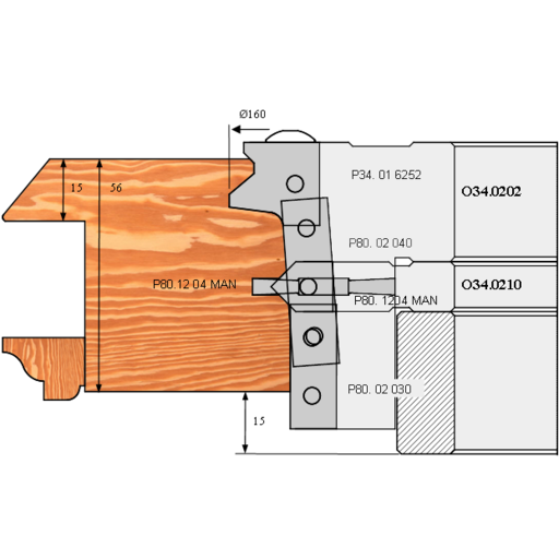 PO RAIN.DOUBLE JOINT D130 A50 H12 Z2+2