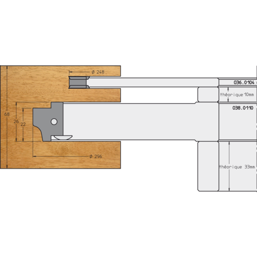 PO ENF.DORMANT 68 MM D296 Z4 A50 H16