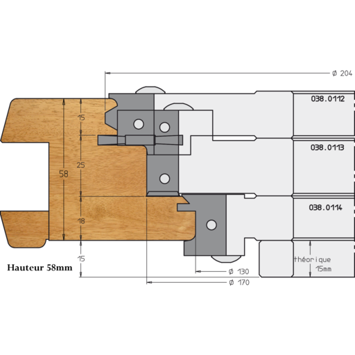 PO FEUIL.CALIB.D170 H35 A50 Z2+2