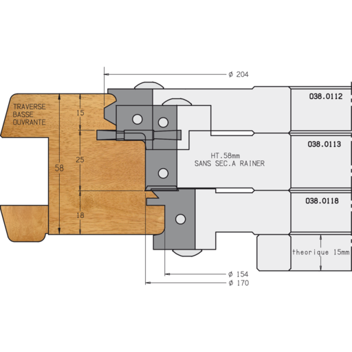 PO SEUIL HANDICAPE D152 A50 Z2 H25