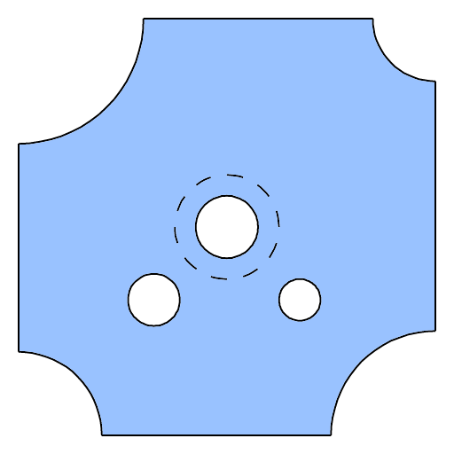 JEU DE 2 LAMES 1/4 ROND R.6,8,10,12 HM