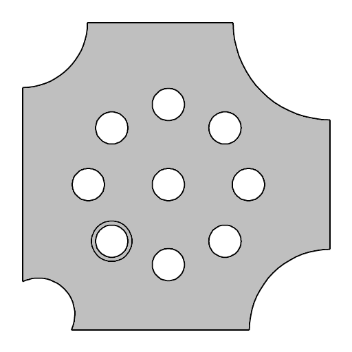 JEU DE 2 LAMES MOUCHETTE ET 1/4 ROND