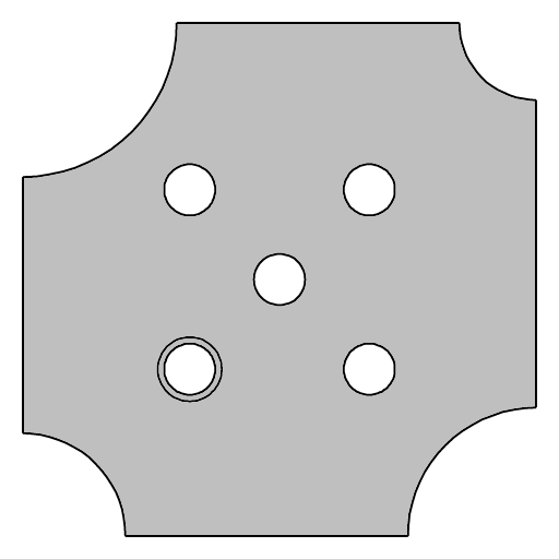 JEU DE 2 LAMES 1/4 DE ROND RAY.6,8,10,12