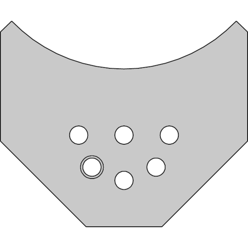 JEU DE 2 LAMES ROTOPROFIL 1/4 ROND R=35