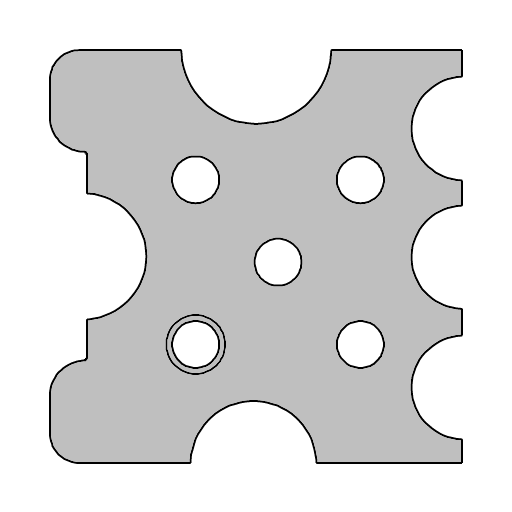 JEU DE 2 L. ROTO 1/2ROND+CONGE+ASTRAGALE