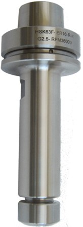 Mandrin HSK63F A=150 LU.116 ER16 Ecrou silencieux Rot.Droite 