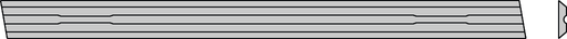 Plaquette rabot portatif   HW  Long. 80.5  Larg. 5.9  Ep. 1.2 ELU