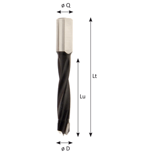 MECHE A TOURILLON CARB. LG.30/57 A DTE