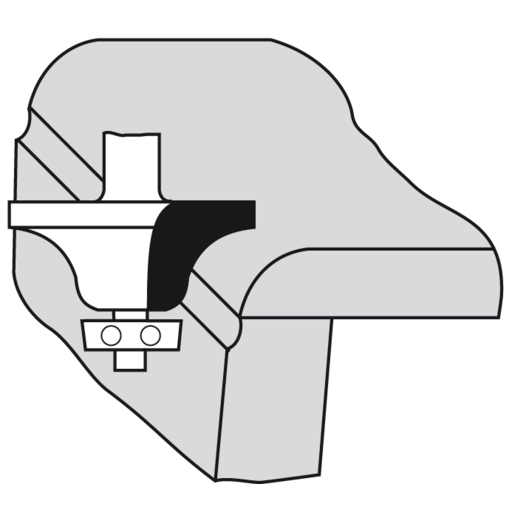 MECHE CORIAN DOUCINE HW RAY.6/12.7