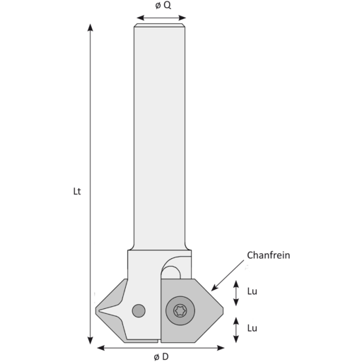 M.A CHANFREIN PLAQ 450 D40 Q16 Z2