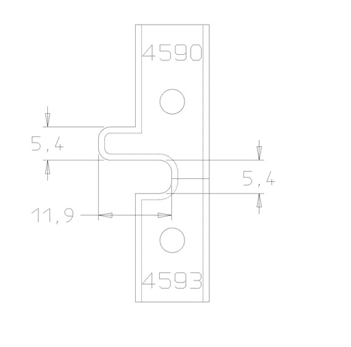 PLAQUETTE BOUVETAGE M11 DROIT 