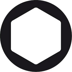 Boite de 5 embouts Hex.4.0 Long.25 