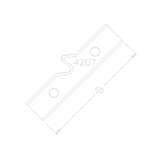 PLAQ BOUV.D'ANGLE RAIN.LANG.50x16x1.5 