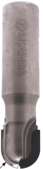 Mèche à profiler Diamant Hémisphérique R4 Ø8 LC.8 LU.8 LT.60 Q12 Z2 Neutre Rot.Droite 